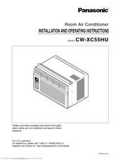 Panasonic CW-XC55HU Installation And Operating Instructions Manual