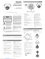 Panasonic WV-CF224 Operating Instructions