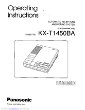 Panasonic KX-T1450BA Operating Instructions Manual