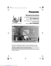 Panasonic KX-TG5831AL Operating Instructions Manual