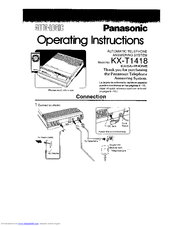 Panasonic KX-T1418 Operating Instructions Manual