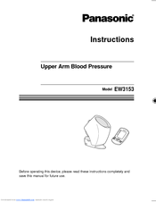 Panasonic EW3153 Instructions Manual