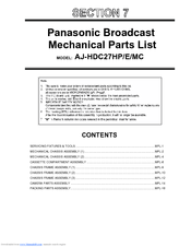 Panasonic AJ-HDC27E Parts List