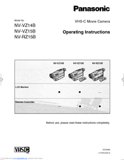 Panasonic NV RZ 15 B Operating Instructions Manual