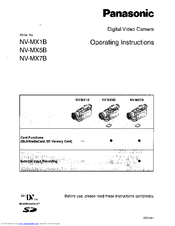 Panasonic NV MX 5 B Operating Instructions Manual