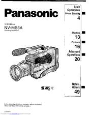 Panasonic NV-MS5A Operating Instructions Manual