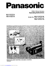 Panasonic NV-VX57A Operating Instructions Manual