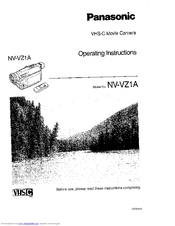 Panasonic NV-VZ1A Operating Instructions Manual