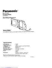 Panasonic PV-LCD35 Operating Instructions Manual