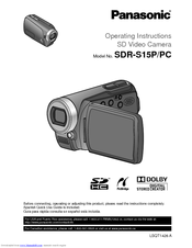 Panasonic SDR-S15PC Operating Instructions Manual