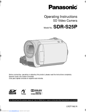 Panasonic SDR-S25P Operating Instructions Manual