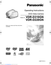 Panasonic VDR-D310GN Operating Instructions Manual