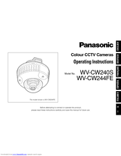Panasonic WV-CW244FE Operating Instructions Manual