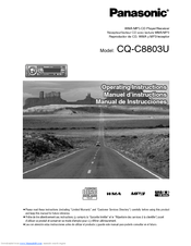 Panasonic CQC8803U - AUTO RADIO/CD DECK-MULTI-LANG Operating Instructions Manual