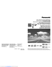 Panasonic CQVD7500U - CAR A/V DVD NAV Operating Instructions Manual