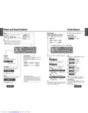 Panasonic CQ-DF202W Operating Instructions Manual
