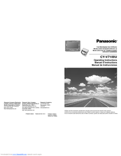 Panasonic CY-V7100U Operating Instructions