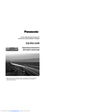 Panasonic CQ-RG133W Operating Instructions Manual