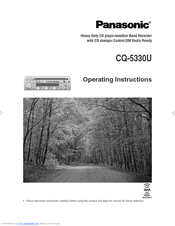 Panasonic CQ5330U - CAR AUDIO Operating Instructions Manual