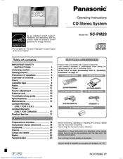 Panasonic SCPM23 - MICRO SYSTEM Operating Instructions Manual