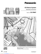 Panasonic SAPM47 - MINI HES W/CD PLAYER Operating Instructions Manual