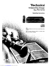 Technics SL-PD1010 Operating Instructions Manual