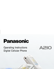 Panasonic A210 Operating Instructions Manual