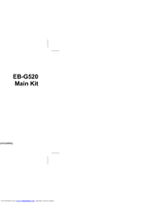 Panasonic EB-G520 Operating Instructions Manual