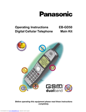 Panasonic EB-GD50 Operating Instructions Manual