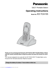 Panasonic KX-TCA155 Operating Instructions Manual