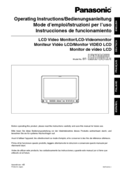 Panasonic BT-LH1700WE Operating Instructions Manual