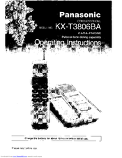 Panasonic KX-T3806BA Operating Instructions Manual