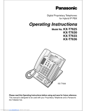 Panasonic KX-T7636 Operating Instructions Manual