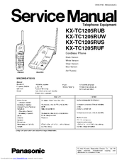 Panasonic KX-TC1205RUW Service Manual