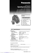 Panasonic KX-TC2000NZB Operating Instructions Manual