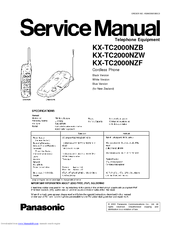 Panasonic KX-TC2000NZB Service Manual