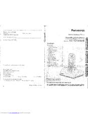 Panasonic KX-TCD410HK Operating Instructions Manual