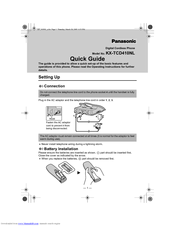 Panasonic KX-TCD410NL Operating Instructions Manual
