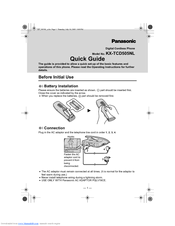 Panasonic KX-TCD505NL Operating Instructions Manual