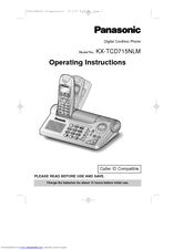 Panasonic KX-TCD715NLM Operating Instructions Manual