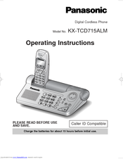 Panasonic KX-TCD715ALM Operating Instructions Manual