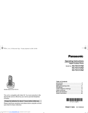 Panasonic KX-TG1311NZ Operating Instructions Manual