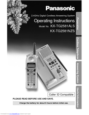 Panasonic KX-TG2581ALS, KX-TG2581NZS Operating Instructions Manual