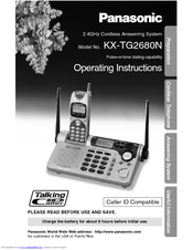 Panasonic KX-TG2680N Operating Instructions Manual