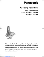 Panasonic KX-TG7202HK Operating Instructions Manual