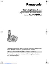 Panasonic KX-TG7341NZ Operating Instructions Manual