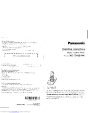 Panasonic KX-TG8301HK Operating Instructions Manual