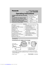Panasonic KXTGA200B - 2.4 GHz DSS Operating Instructions Manual