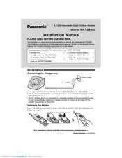 Panasonic KX-TGA450 Installation Manual