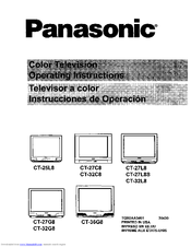 Panasonic CT-32L8 Operating Instructions Manual